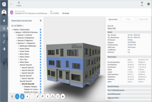Aus ARCHICAD 22 importiertes Gebäudemodell 