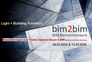 bim2bim bietet auf der Leitmesse in Frankfurt am Main Rundgänge zum Thema BIM an