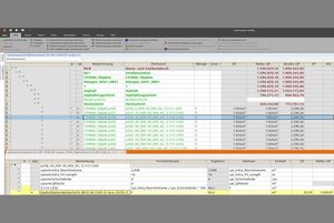 Fortgeschrittene Kostenermittlung in der Struktur eines CPIXML-Modells in California.pro sortiert nach Bauteilen 