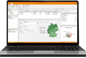 Laptop mit BIM-Software (Bild: SOLAR-COMPUTER GmbH)