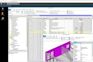 Bearbeitung eines BIM2AVA-Modells mit California.pro in der Cloud via Web-Browser