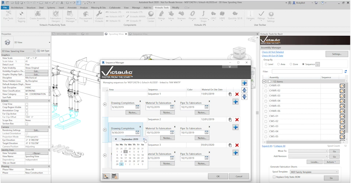 Umfangreiches Update für Victaulic Tools for Revit