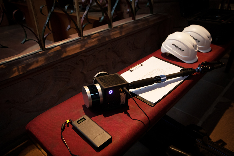 Der mobile 3D-Laserscanner dotcube liefert bis zu 600.000 Messpunkte pro Sekunde